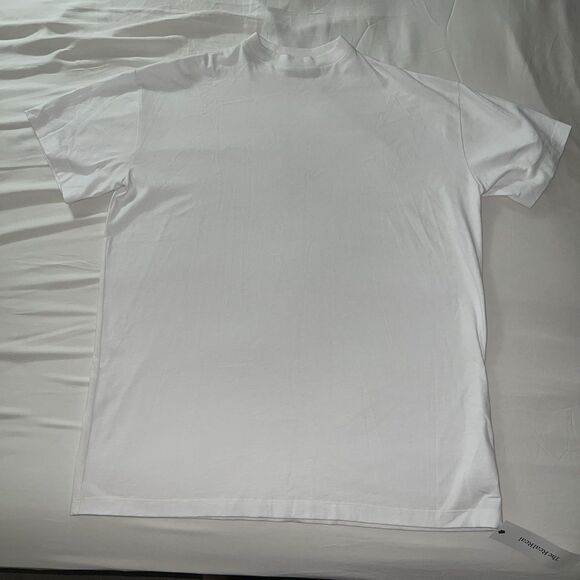 St. John Pre Fall 2022 White Short Sleeve T Shirt Dress 100% Cotton Medium/Large - Picture 3 of 9